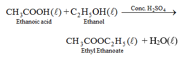 acid ethanoic ester ethanol acetic chemical functional properties physical reaction ethyl aluminium ethanoate formation reduction form lithium chemistry sulphuric between